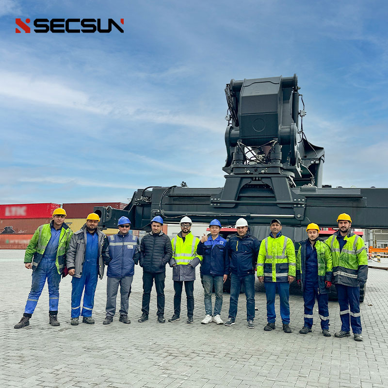 SECSUN Successfully Exports 45 Tonne Forklift Truck to Brazil, Providing Strong Support for Port Logistics Enhancement