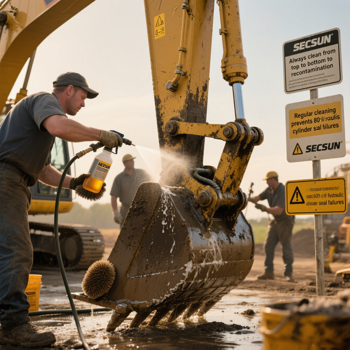 Dust Build-Up in Excavators: SECSUN's Step-by-Step Cleaning Guide